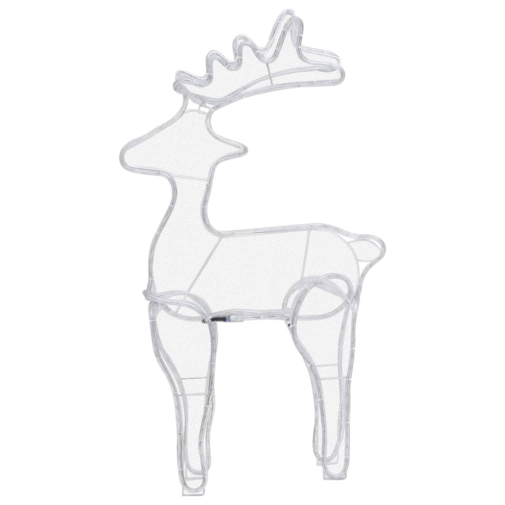 vidaXL Kalėdų dekoracija elnias, 60x24x89cm, 306 LED, tinklinė