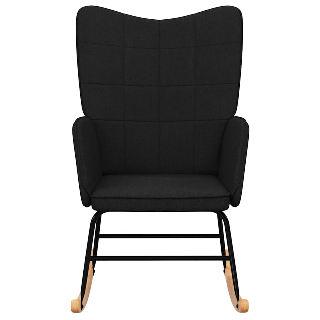 Supama kėdė, juodos spalvos, audinys