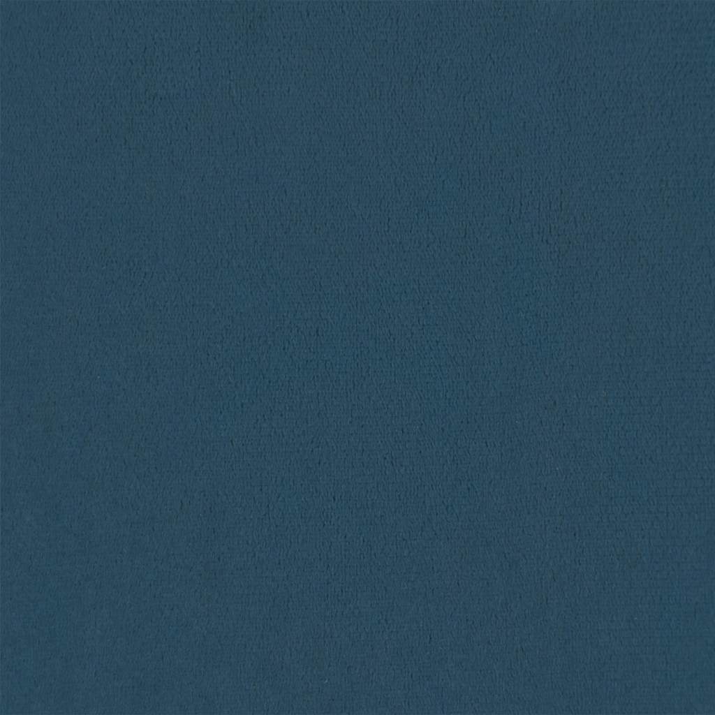 Supama kėdė, mėlynos spalvos, aksomas