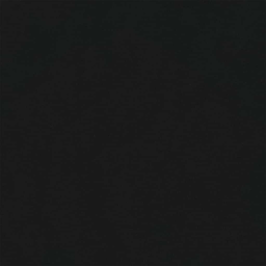 Supama kėdė su pakoja, juodos spalvos, aksomas