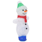 Akrilinė kalėdinė LED dekoracija sniego senis, 30cm