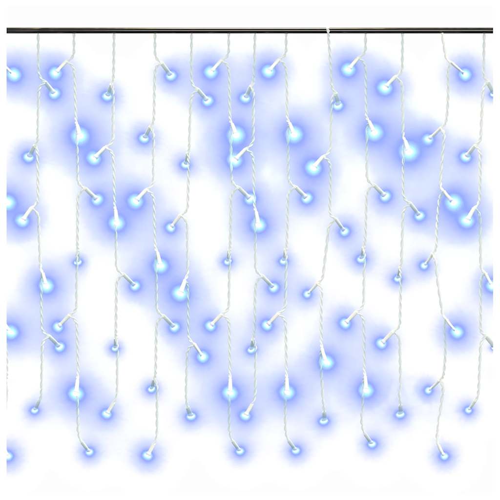 LED girlianda varvekliai, 10m, 400 mėlynų LED, 8 funkcijos