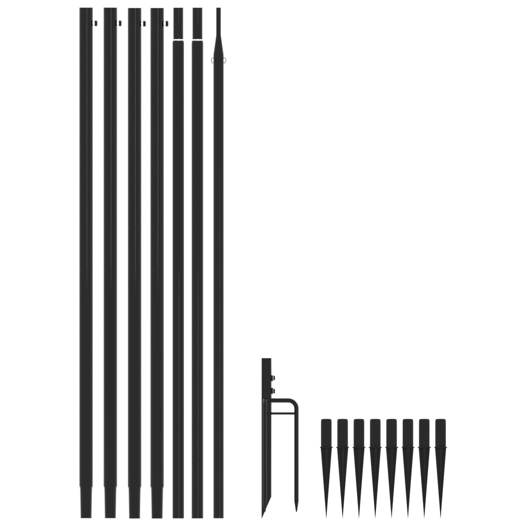 vidaXL LED Kalėdų eglutė Vidinė Lauko 1300 LED Mėlyna 8 m