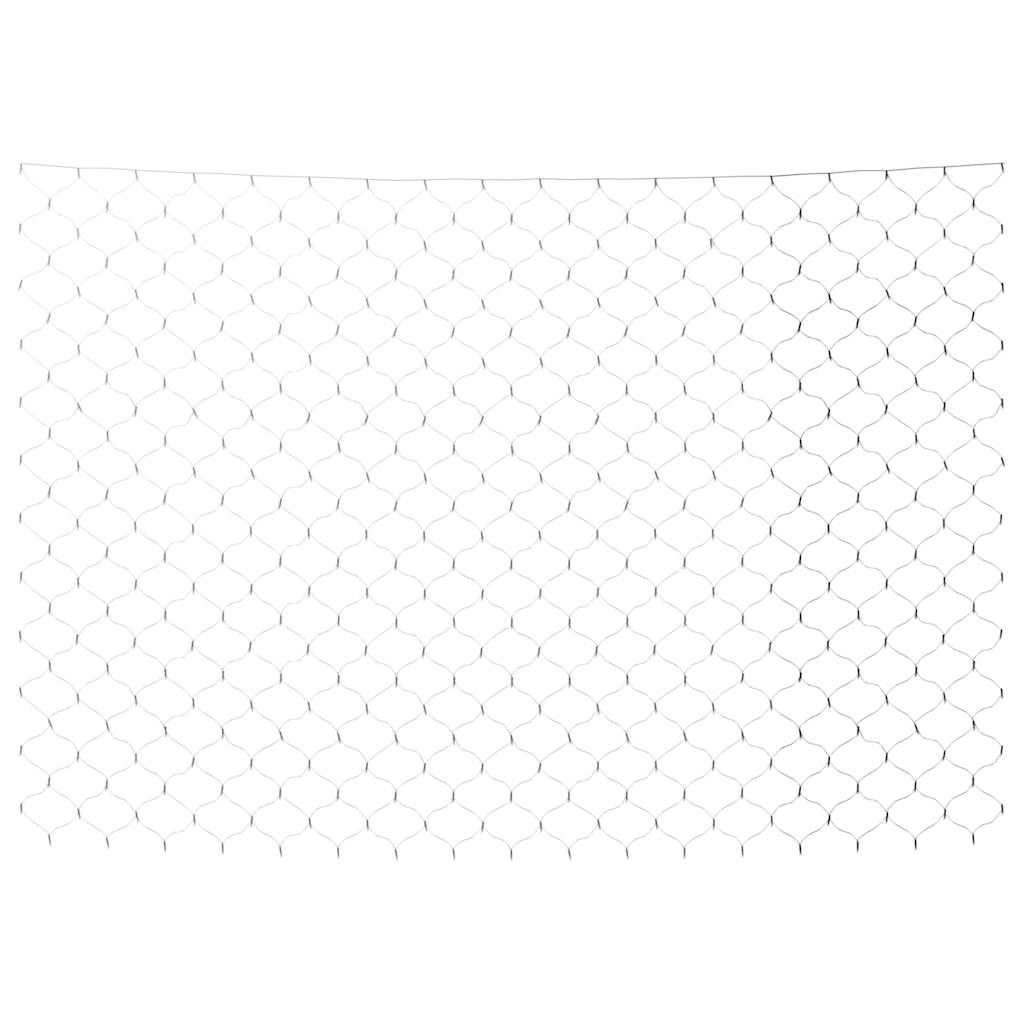 vidaXL Kalėdinių lempučių tinklas, 3x2m, 204 šaltos baltos LED