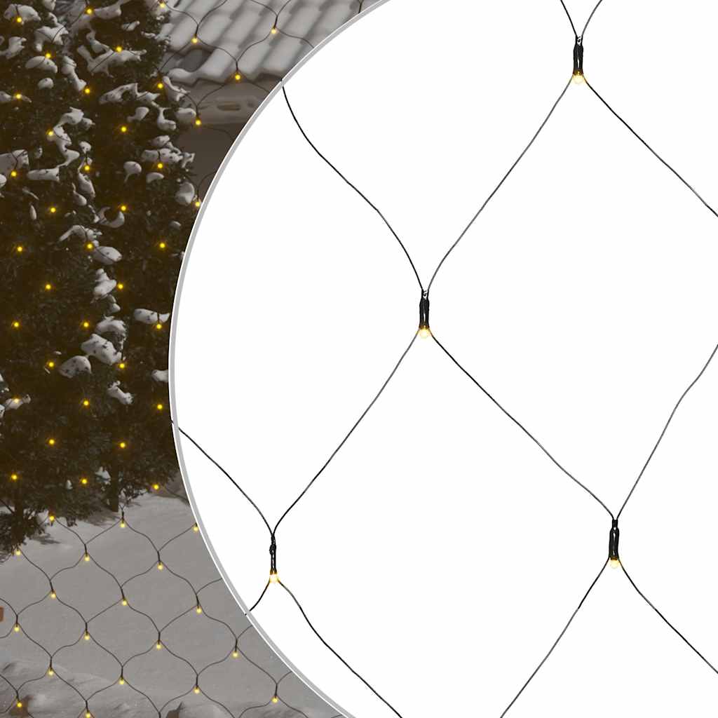 Kalėdinių lempučių tinklas, 3x3m, 306 šiltos baltos LED