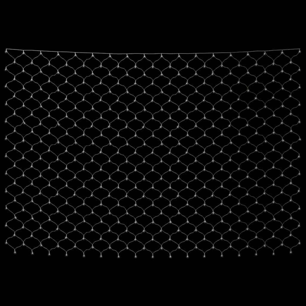 vidaXL Kalėdinių lempučių tinklas, 3x3m, 306 šaltos baltos LED