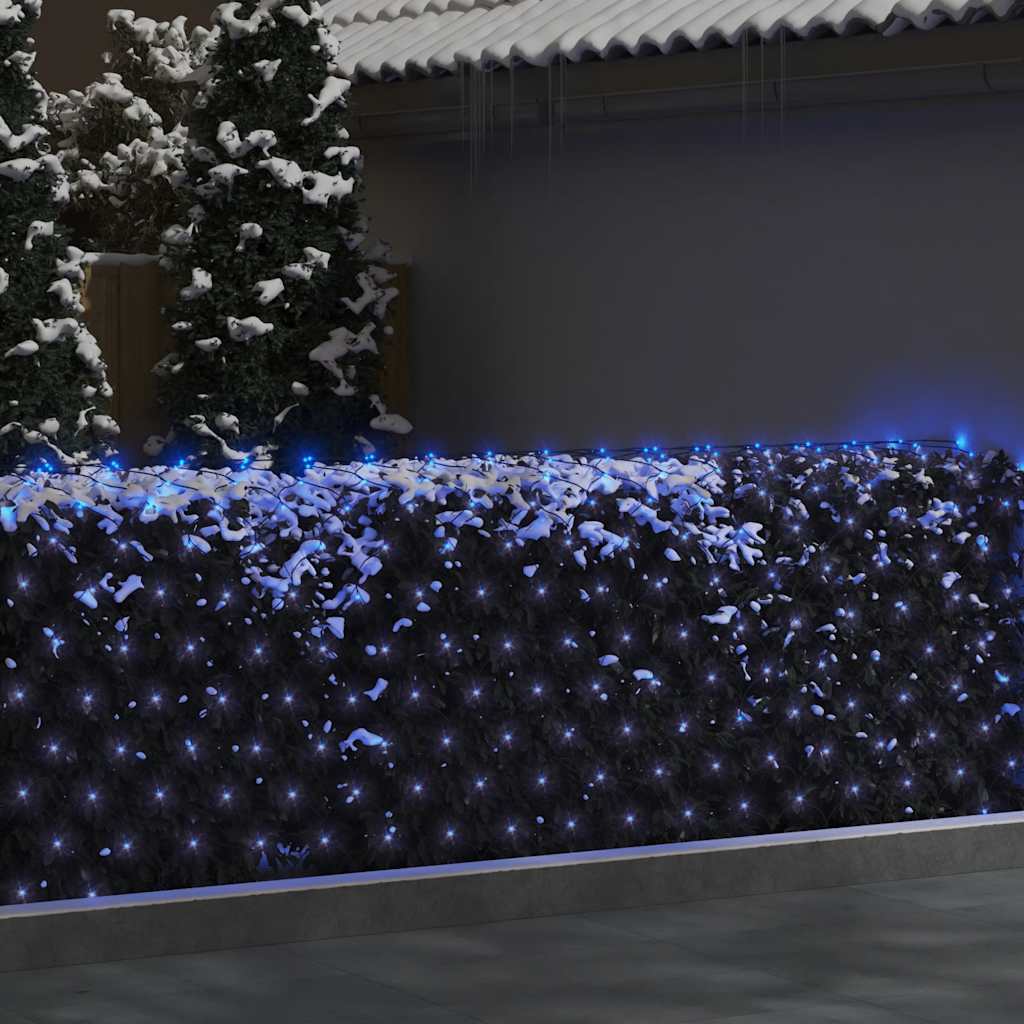 Kalėdinių lempučių tinklas, 3x3m, 306 mėlynos LED