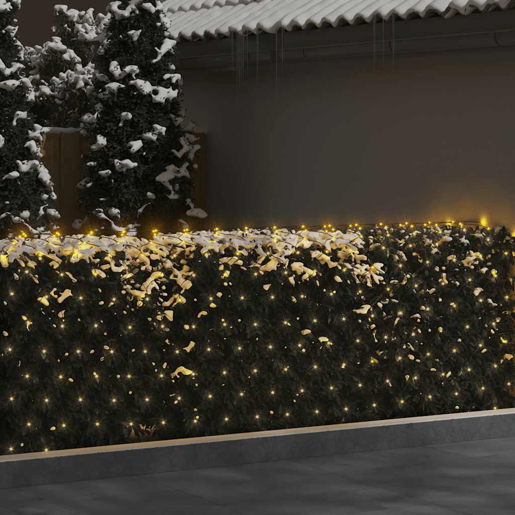 Kalėdinių lempučių tinklas, 4x4m, 544 šiltos baltos LED