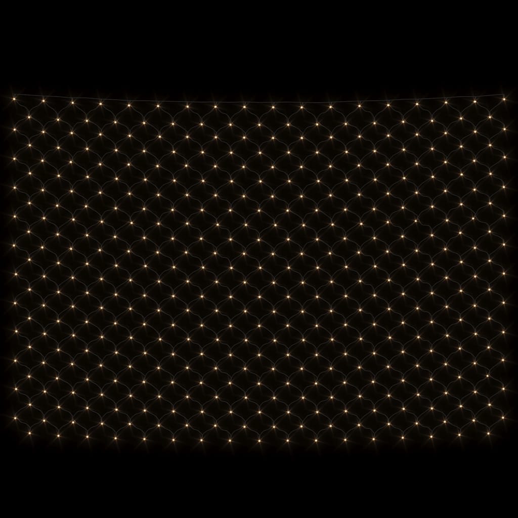vidaXL Kalėdinių lempučių tinklas, 4x4m, 544 šiltos baltos LED