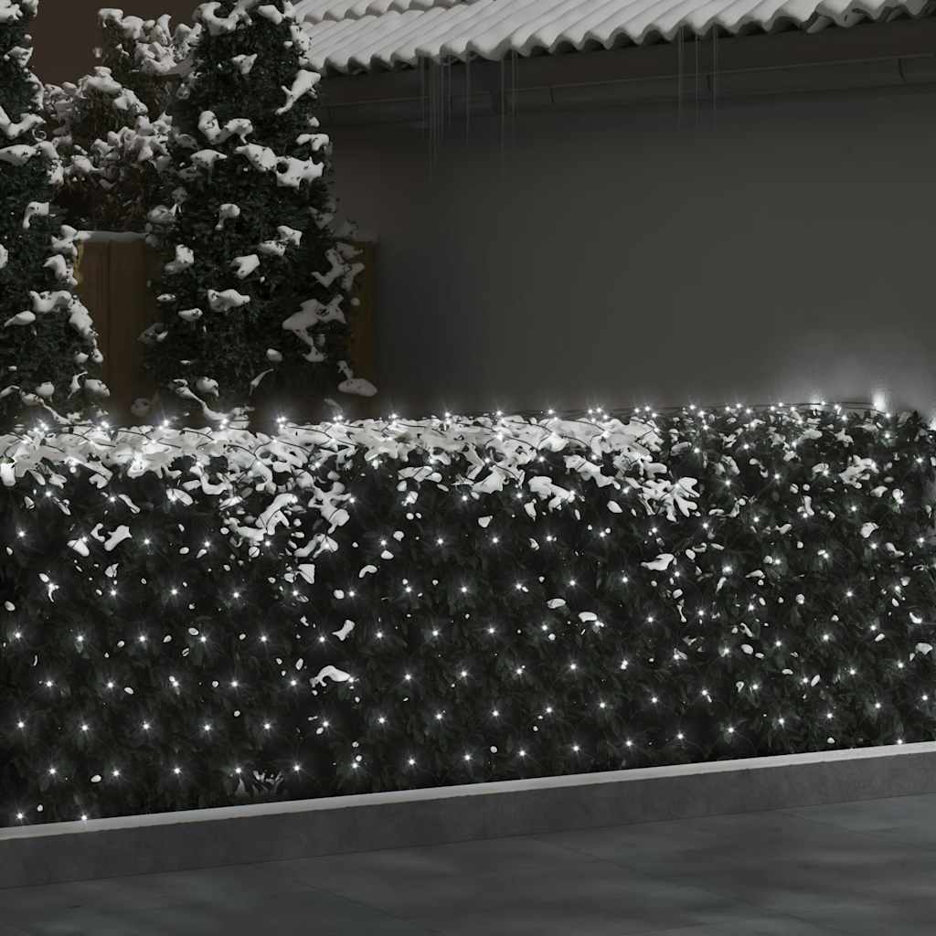 Kalėdinių lempučių tinklas, 4x4m, 544 šaltos baltos LED