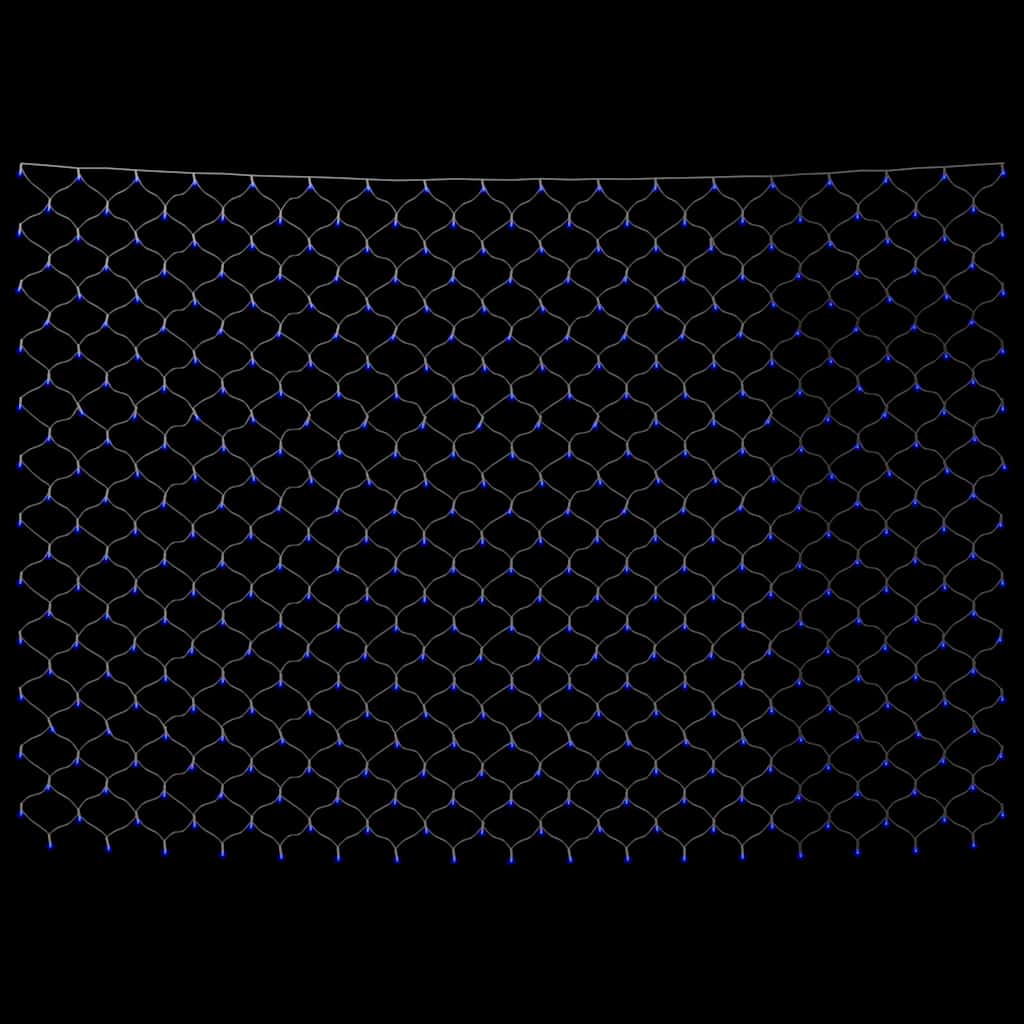 vidaXL Kalėdinių lempučių tinklas, 4x4m, 544 mėlynos LED