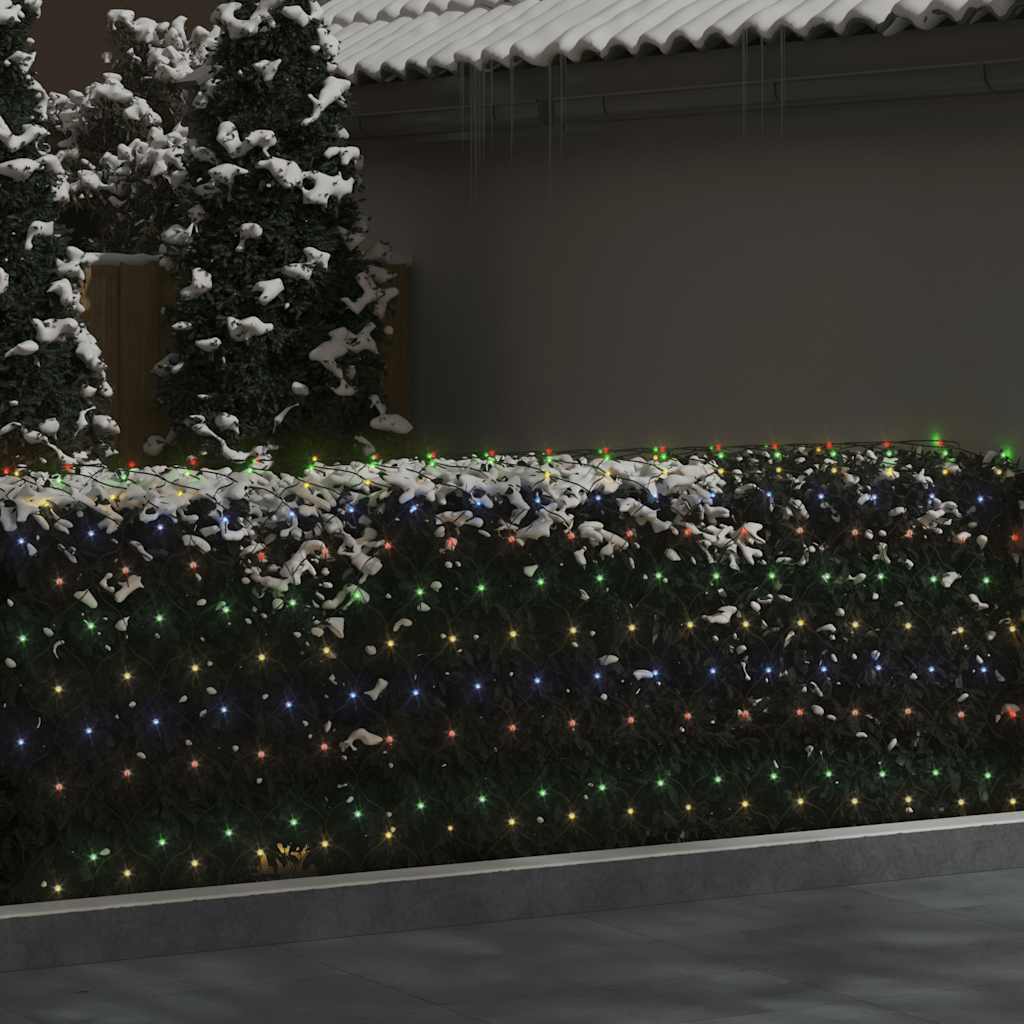Kalėdinių lempučių tinklas, 4x4m, 544 įvairių spalvų LED