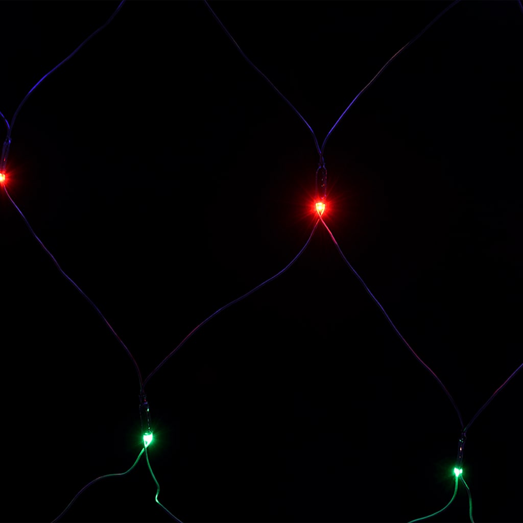 Kalėdinių lempučių tinklas, 4x4m, 544 įvairių spalvų LED
