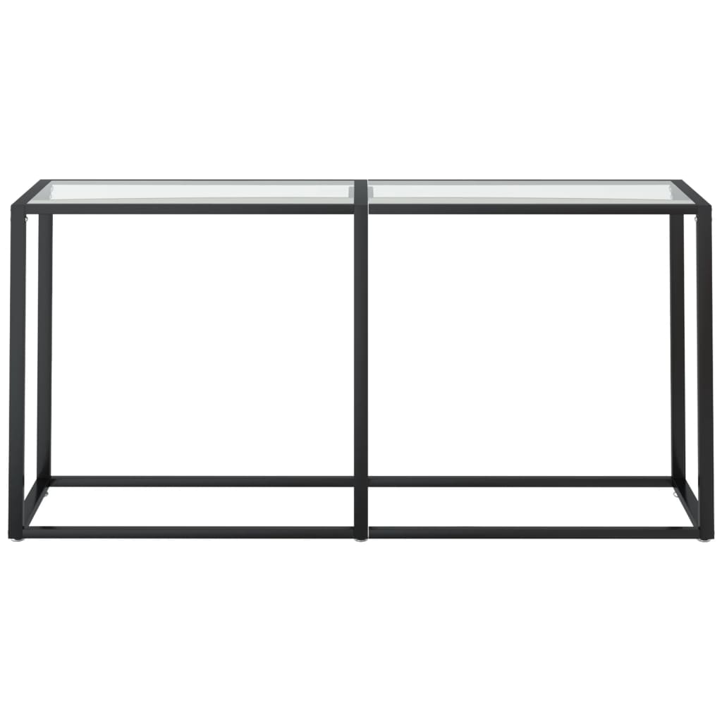 Konsolinis staliukas, skaidrus, 160x35x75,5cm, stiklas