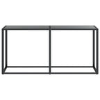 Konsolinis staliukas, juodas, 160x35x75,5cm, stiklas