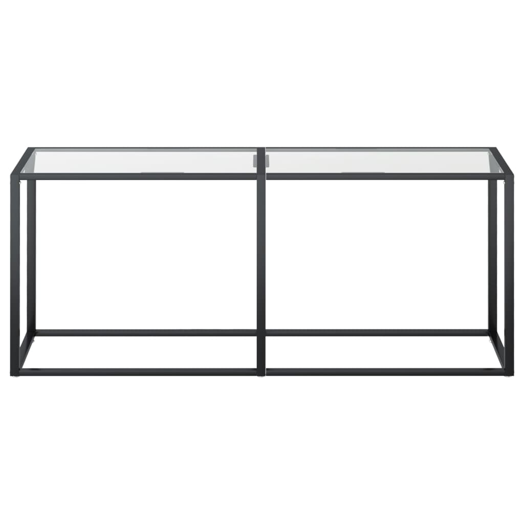 Konsolinis staliukas, skaidrus, 180x35x75,5cm, stiklas