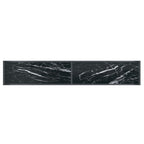 Konsolinis staliukas, juodas, 200x35x75,5cm, grūdintas stiklas