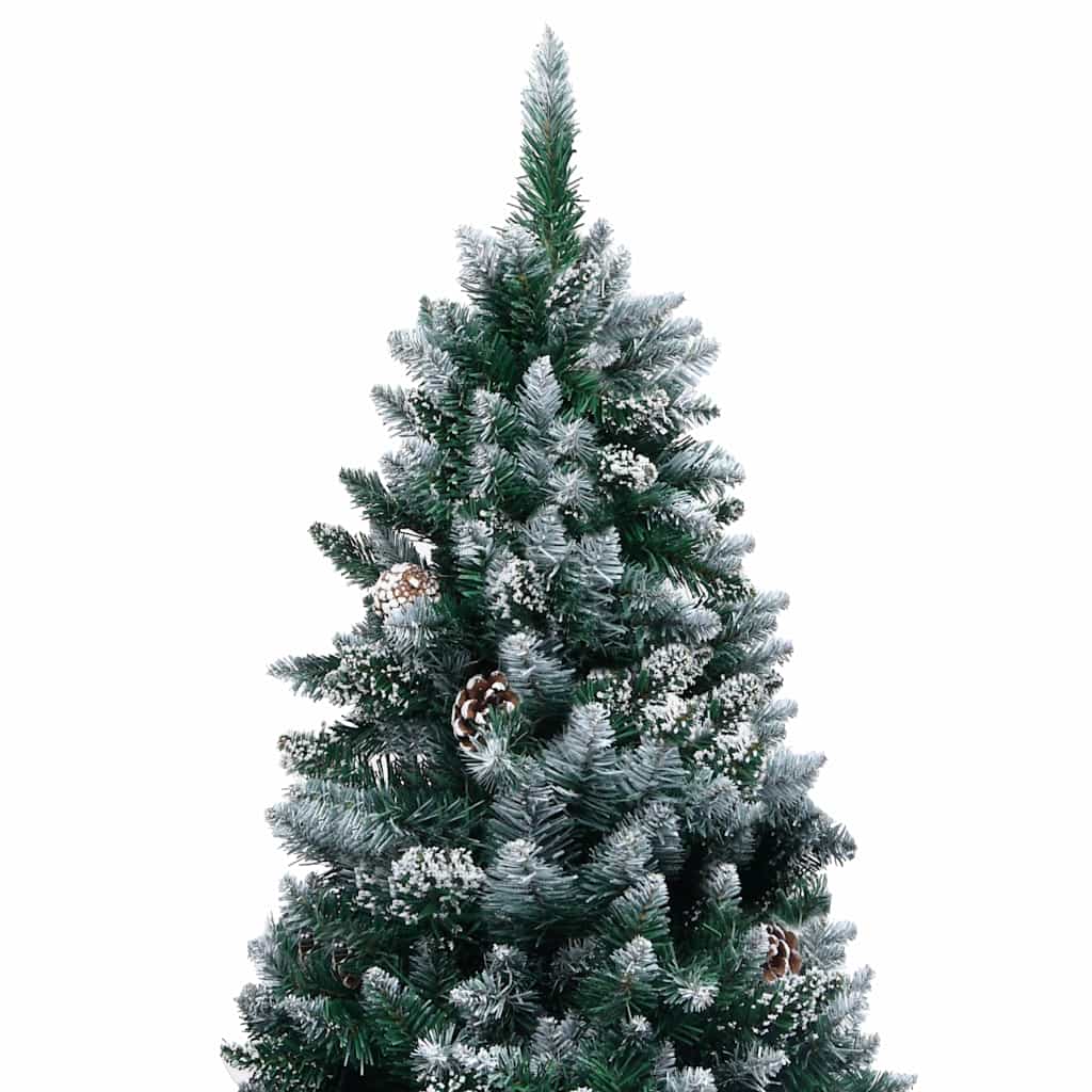 Dirbtinė Kalėdų eglutė su žaisliukais ir kankorėžiais, 150cm