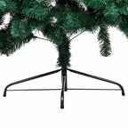 Dirbtinė pusinė Kalėdų eglutė su žaisliukais, žalia, 150cm