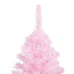 Dirbtinė Kalėdų eglutė su žaisliukais, rožinė, 150cm, PVC