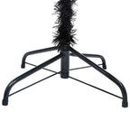 Dirbtinė Kalėdų eglutė su žaisliukais, juoda, 180cm, PVC