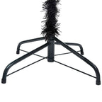 Dirbtinė Kalėdų eglutė su žaisliukais, juoda, 240cm, PVC