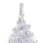 Dirbtinė Kalėdų eglutė su žaisliukais, sidabrinė, 150cm, PET