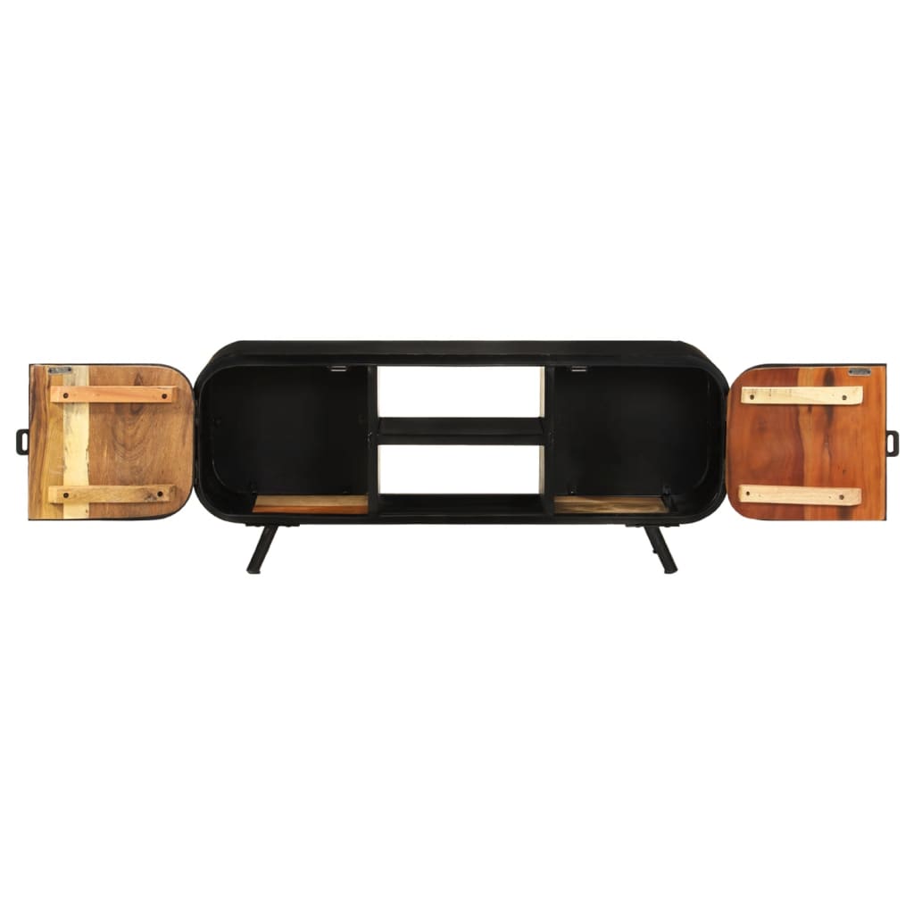 TV spintelė, 110x30x45cm, perdirbtos medienos masyvas