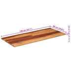 Stalviršis, 140x60x(2,5–2,7)cm, akacijos medienos masyvas