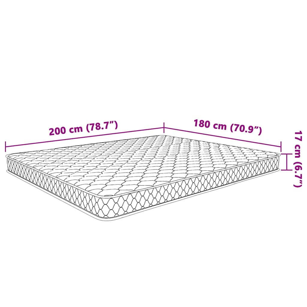 Čiužinys Balta 200 x 180 x 17 cm PU putos