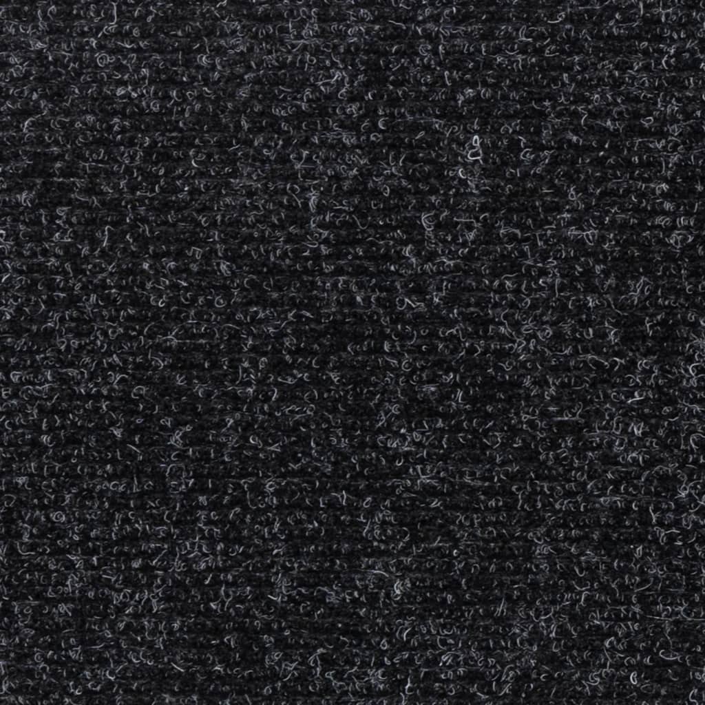 Laiptų kilimėliai, lipnūs, 15 vnt., juodi, stačiakampiai, 76 x 20 cm
