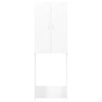 Skalbimomašinos spintelė, baltos, 64x25,5x190cm