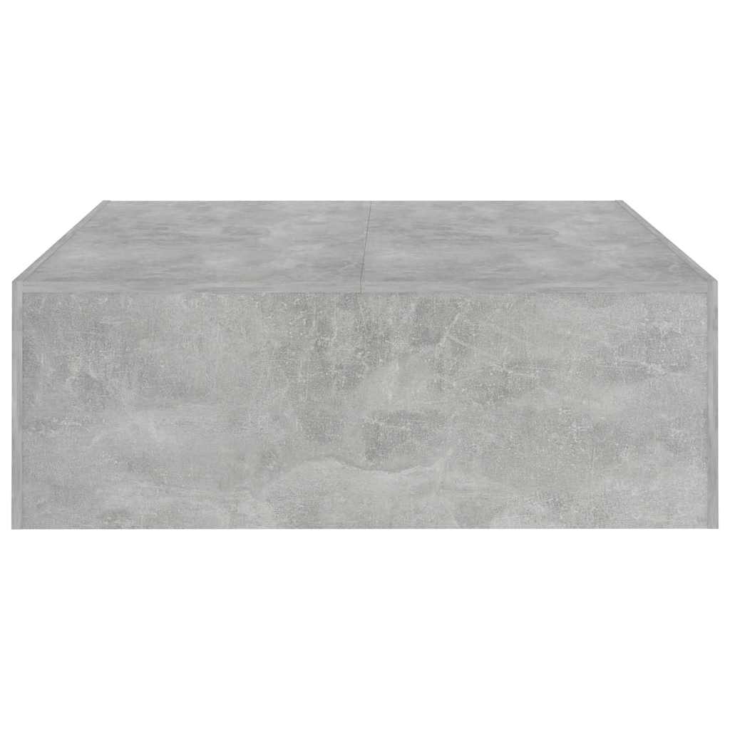 Kavos staliukas, betono pilkas, 100x100x35cm, apdirbta mediena