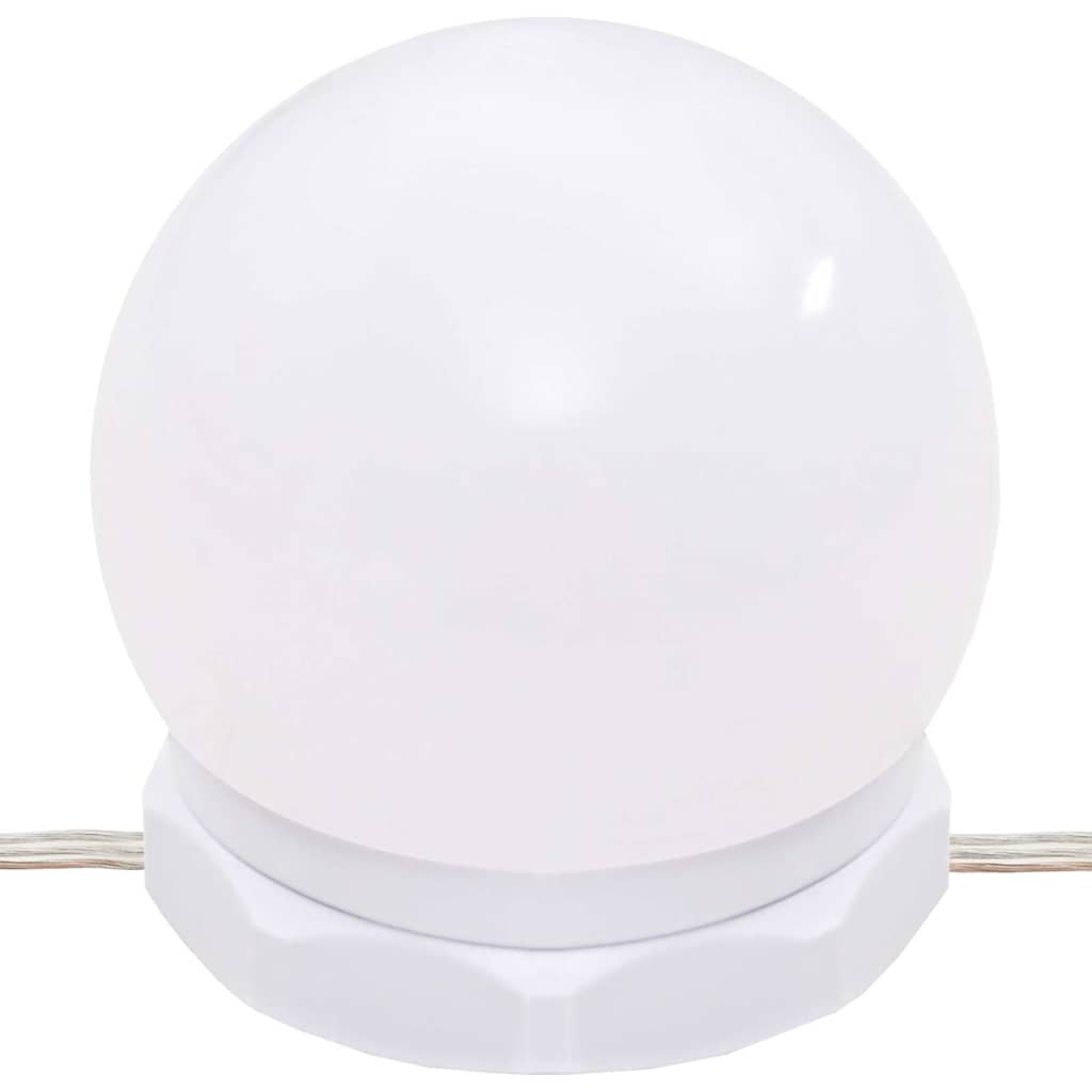 Veidrodinė spintelė su LED apšvietimu, balta, 90x31,5x62cm