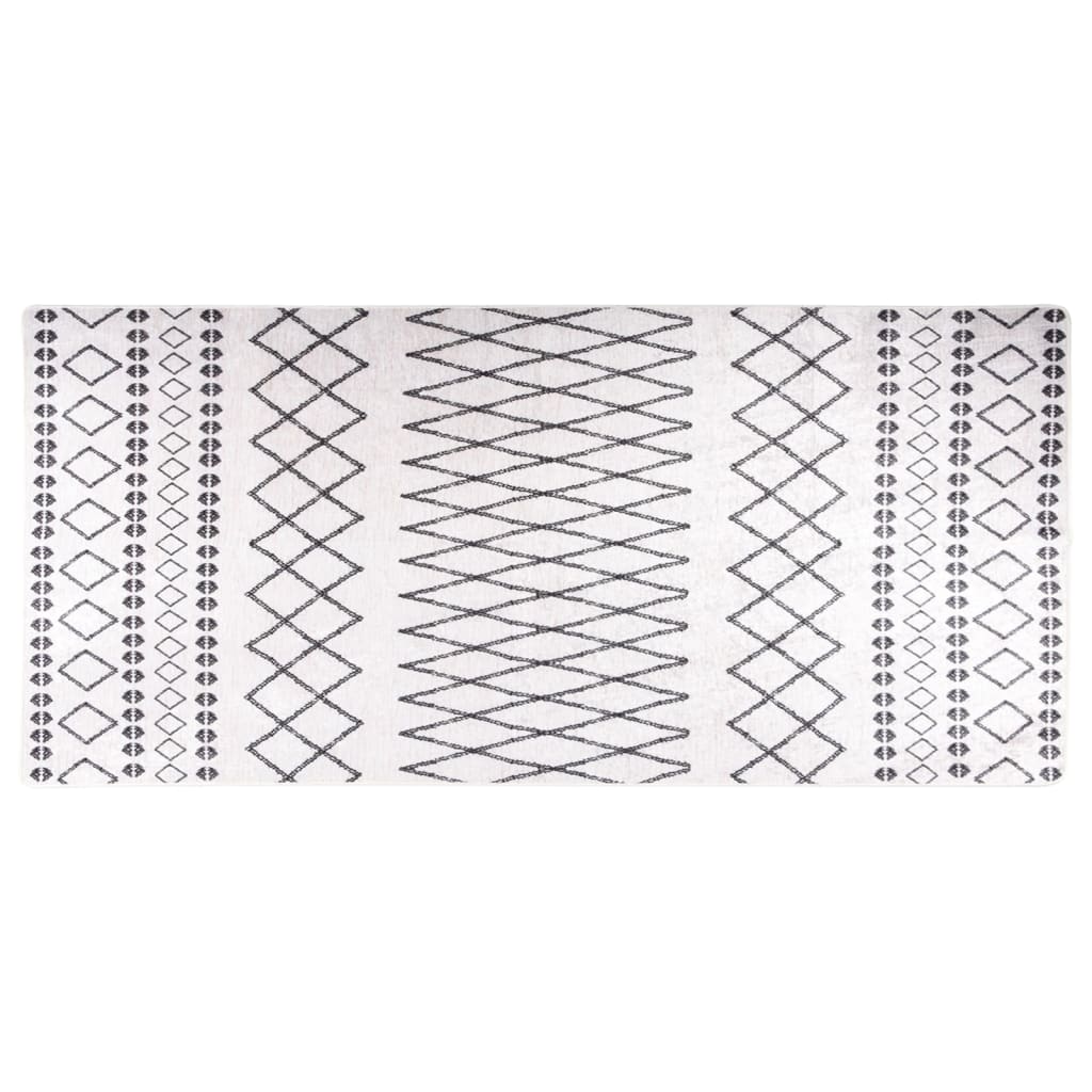 Kilimas, juodos ir baltos spalvos, 80x300cm, neslystantis