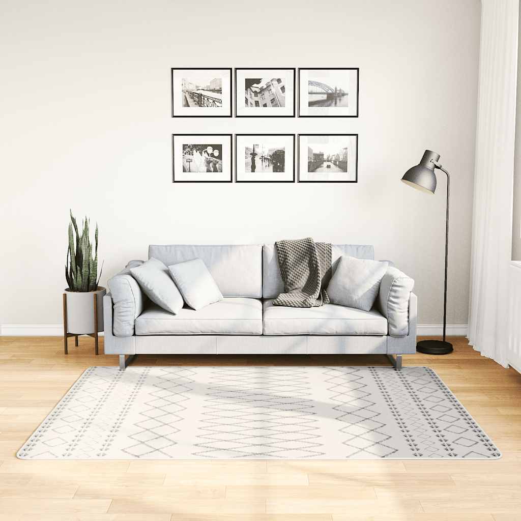 Kilimas, juodos ir baltos spalvos, 120x180cm, neslystantis