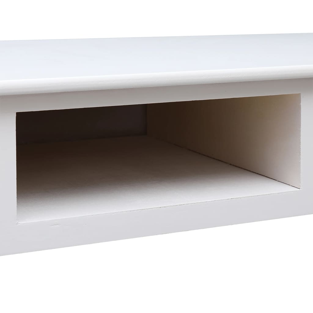 Rašomasis stalas, baltas, 108x45x76cm, paulovnijos masyvas