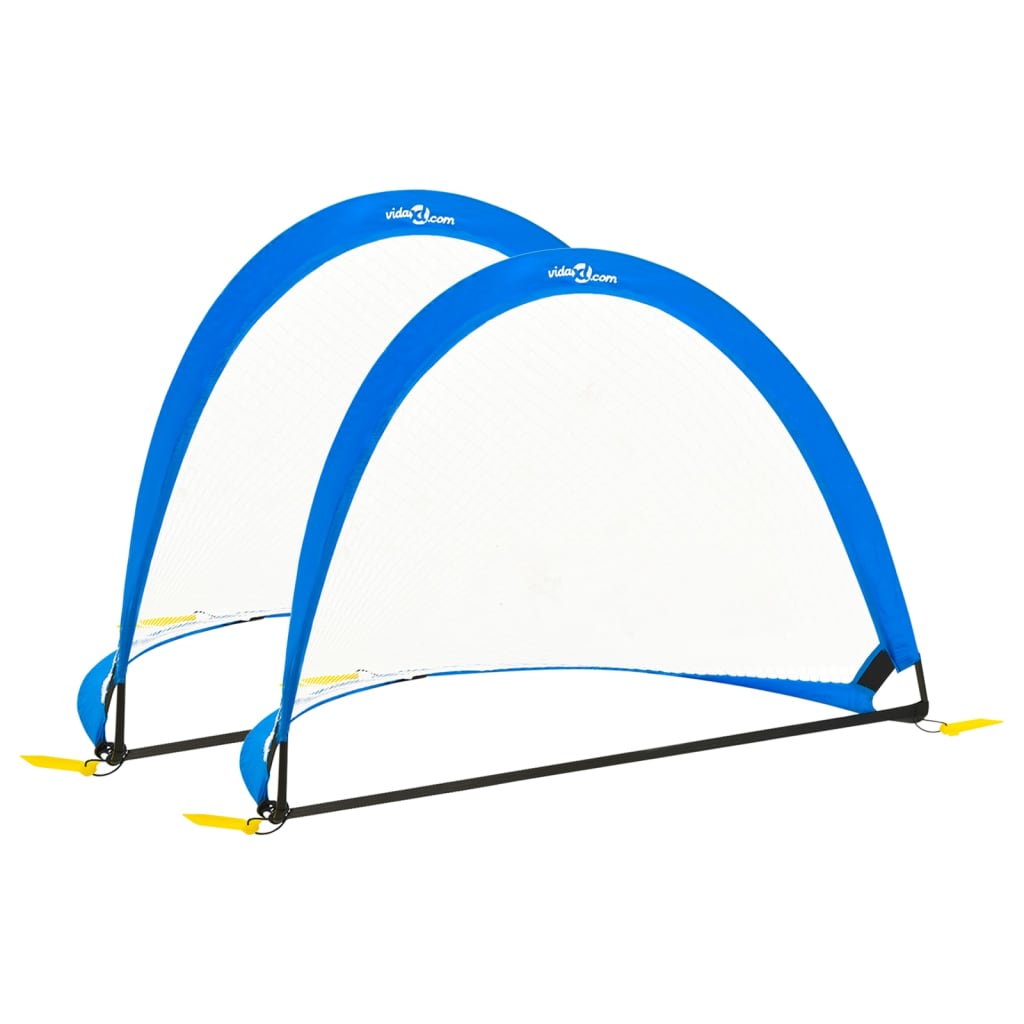 Vaikiški futbolo vartai, 2vnt., 9x82x84,5cm, su krepšiu