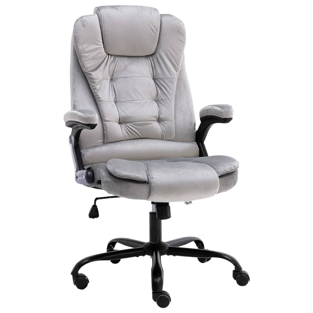 Biuro kėdė, šviesiai pilkos spalvos, aksomas