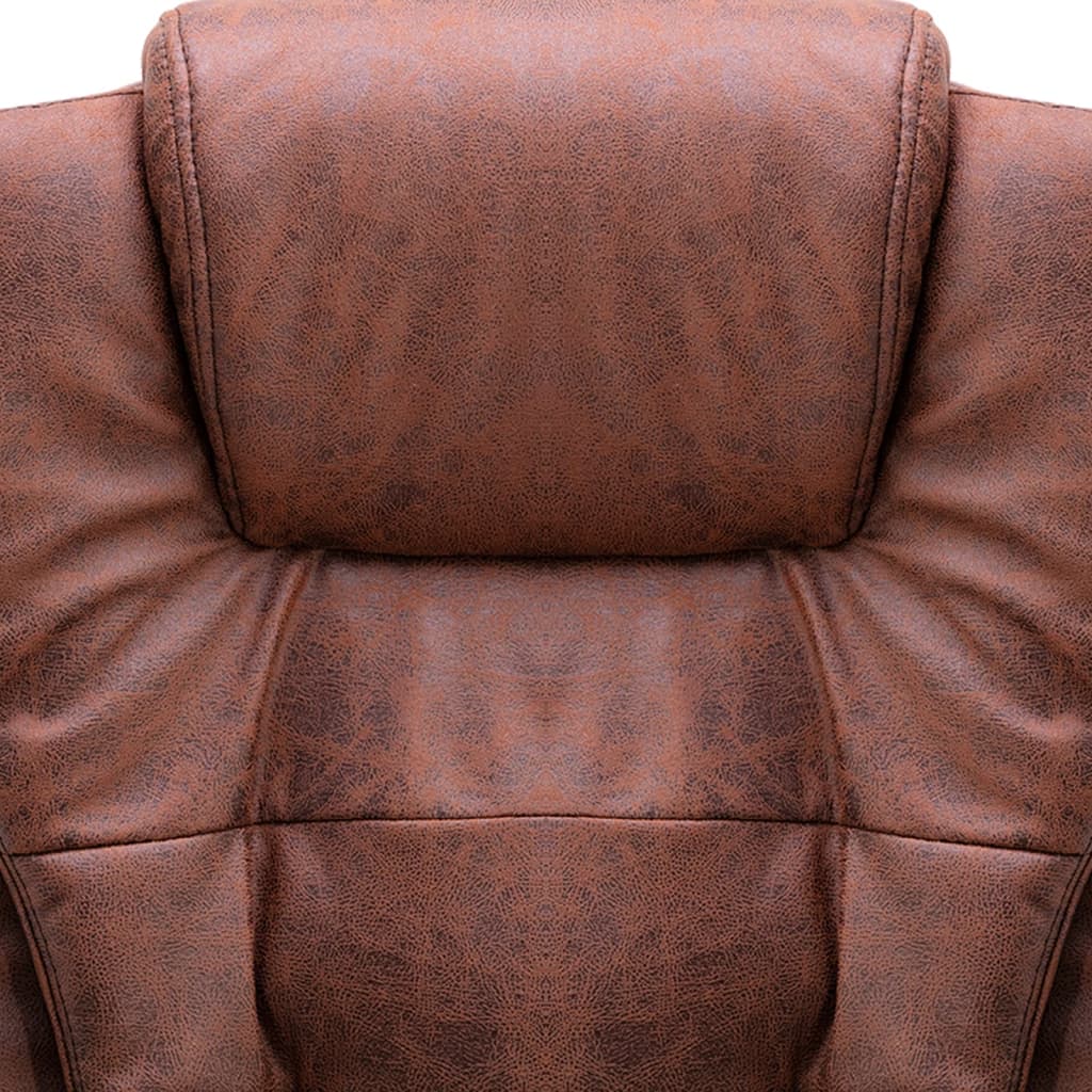 Biuro kėdė, šviesiai rudos spalvos, dirbtinė versta oda