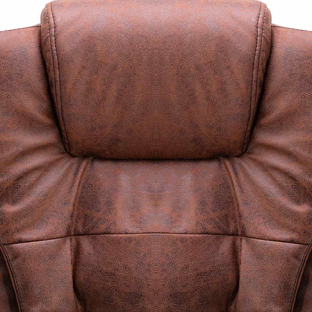 Masažinė biuro kėdė, šviesiai rudos spalvos, dirbtinė oda