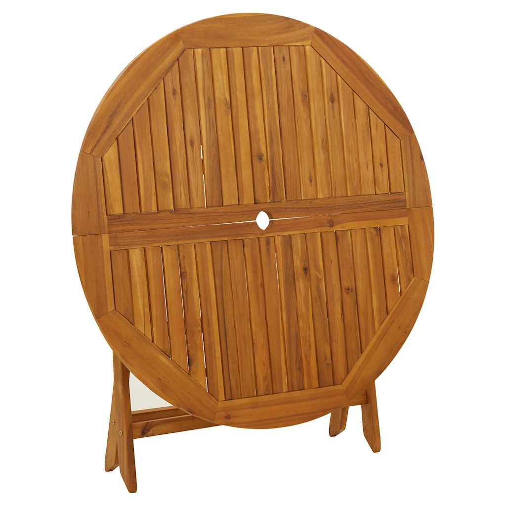 Sulankstomas sodo stalas, 110cm, akacijos medienos masyvas