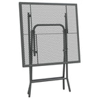 Sodo stalas, antracito, 60x60x72cm, plėsto metalo tinklelis