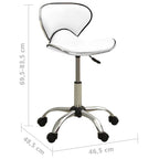 Biuro kėdė, baltos spalvos, dirbtinė oda (323673)