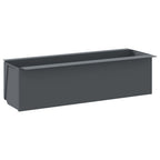 Gėlių loveliai Euro paletėms, 12vnt., pilki, 36x13,5x9,5cm, PP