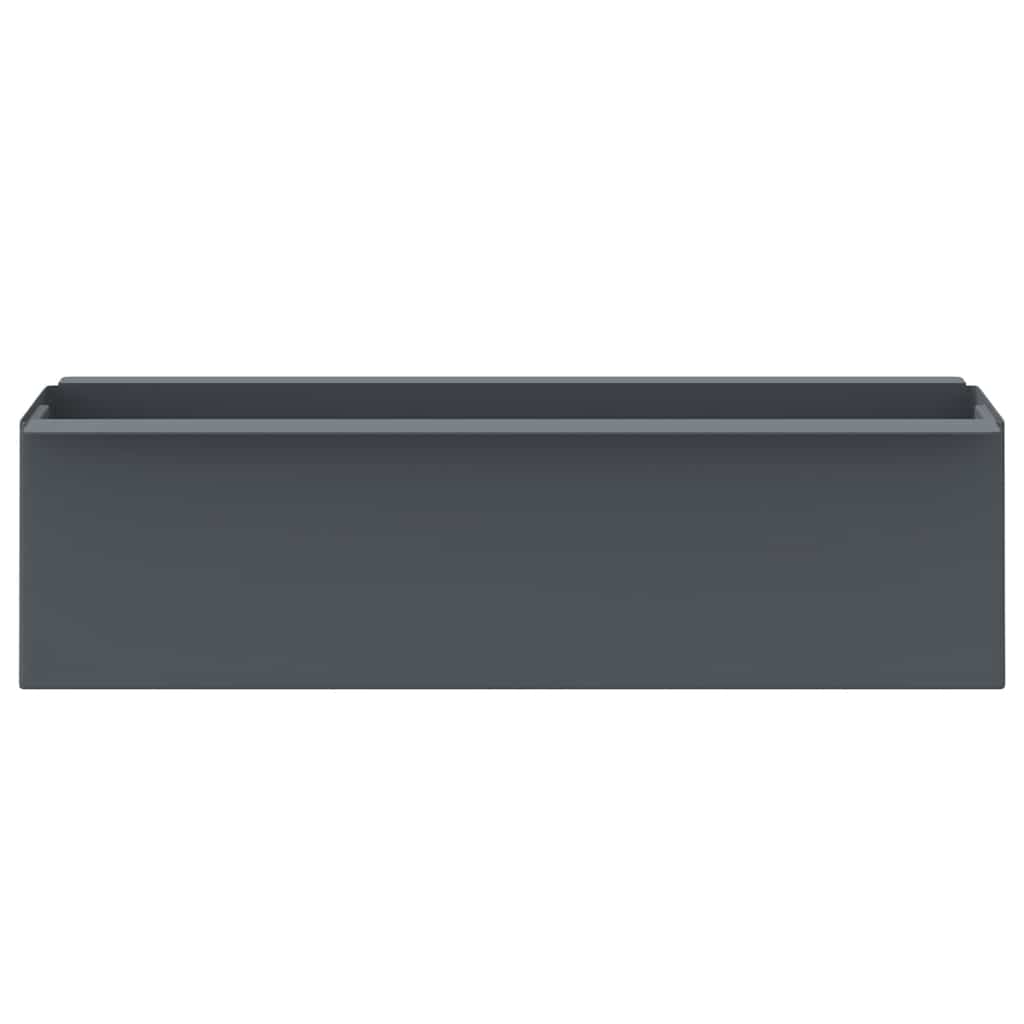 Gėlių loveliai Euro paletėms, 12vnt., pilki, 36x13,5x9,5cm, PP