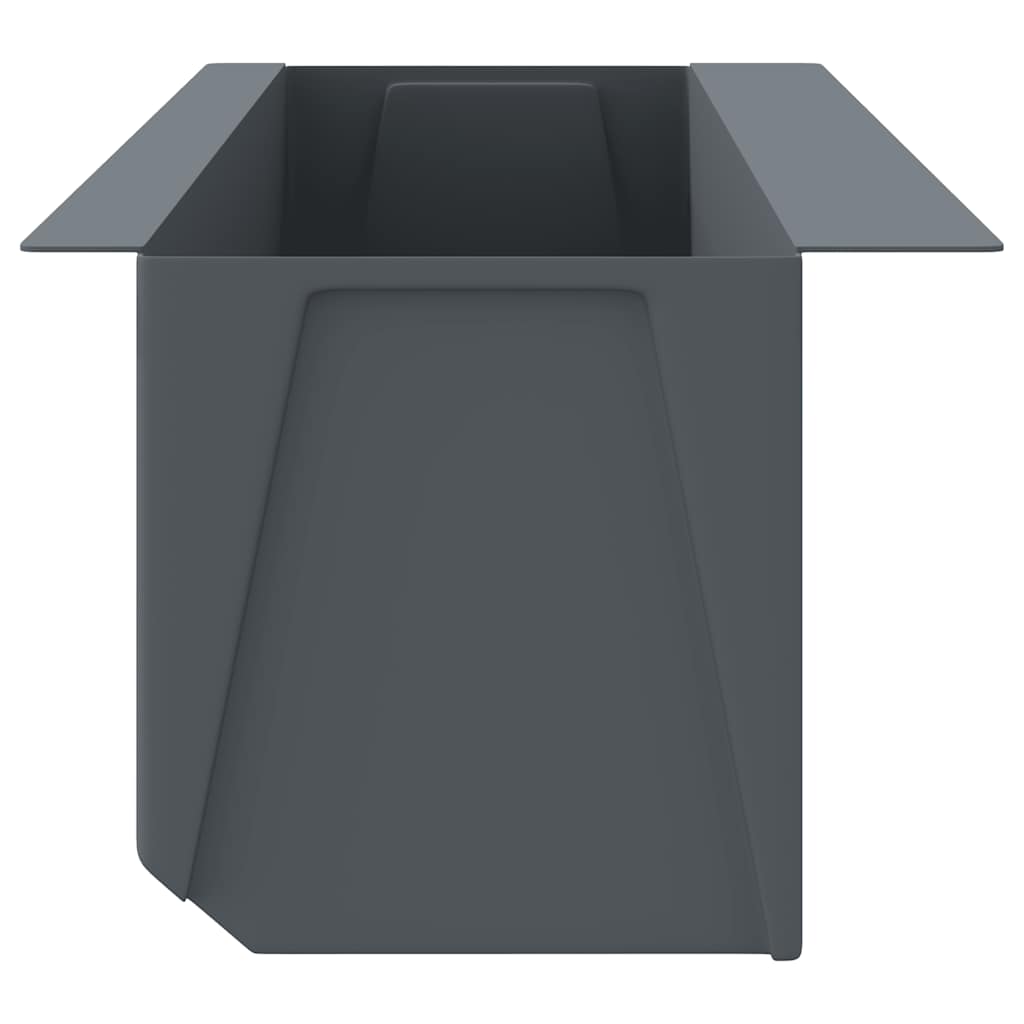 Gėlių loveliai Euro paletėms, 12vnt., pilki, 36x13,5x9,5cm, PP