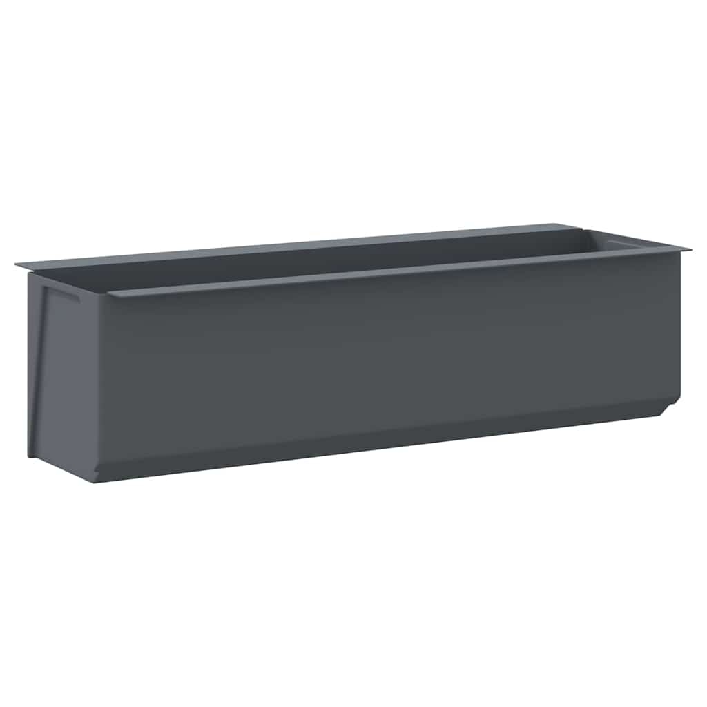 Gėlių loveliai Euro paletėms, 12vnt., pilki, 36x13,5x9,5cm, PP
