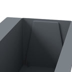 Gėlių loveliai Euro paletėms, 12vnt., pilki, 36x13,5x9,5cm, PP