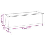 Gėlių loveliai Euro paletėms, 12vnt., pilki, 36x13,5x9,5cm, PP